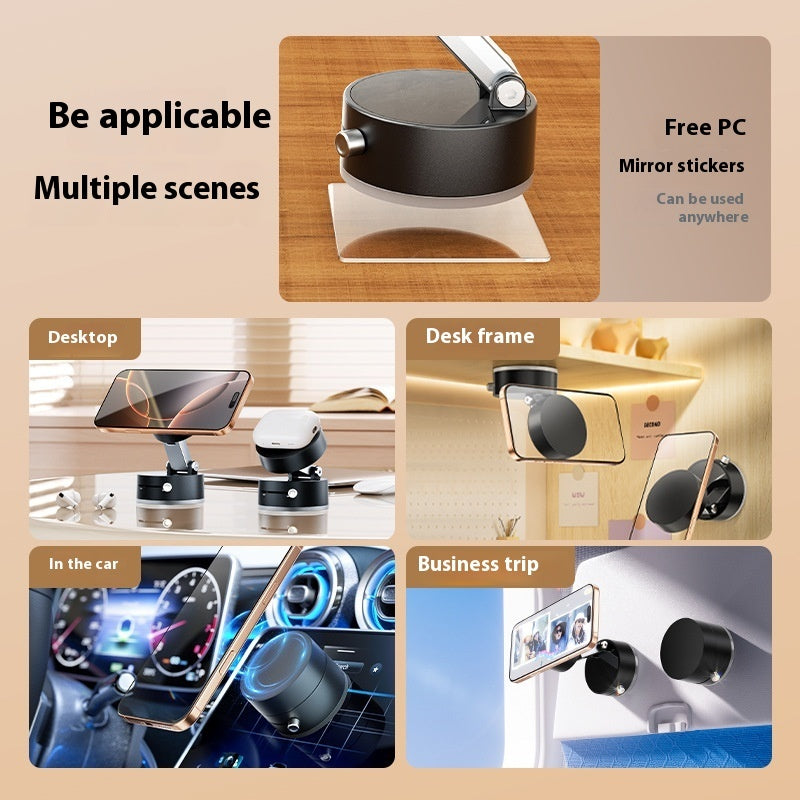 Foldable Magnetic Vacuum Car Phone Holder Foldable Suction Cup With